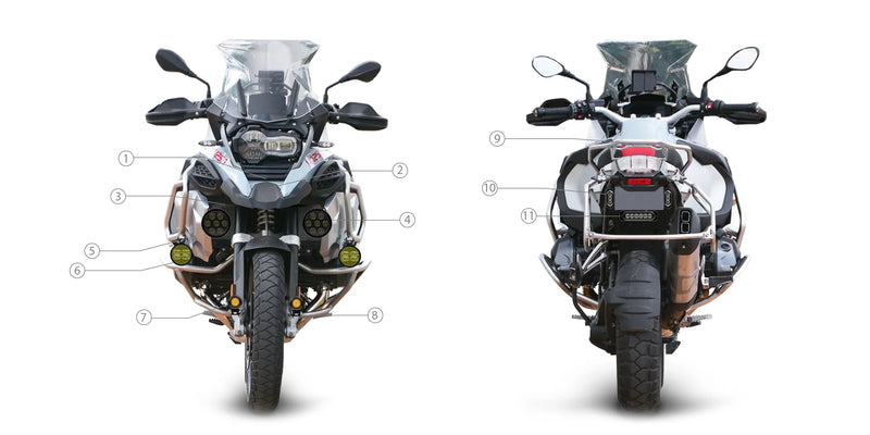 Denali accessoires voor de BMW R 1250 GS en GSA