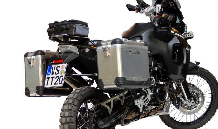 Touratech 01-052-3101-0+01-050-0874-0 BMW F 800 GS en F 700 GS Touratech Zega Pro zijkoffers met houder Zijkoffers