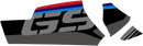 Blue Rider 43010731 Stickerset voor op het cardan van de R 1200 GS en R 1250 GS Sticker