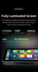 Chigee Chigee AIO-5 Play Android en Apple carplay display voor uw motor Navigatiesystemen