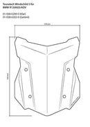 Touratech BMW R 1200 LC en R 1250 GS GSA Touratech windscherm Windscherm