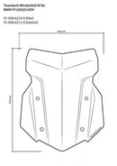 Touratech BMW R 1200 LC en R 1250 GS GSA Touratech windscherm Windscherm