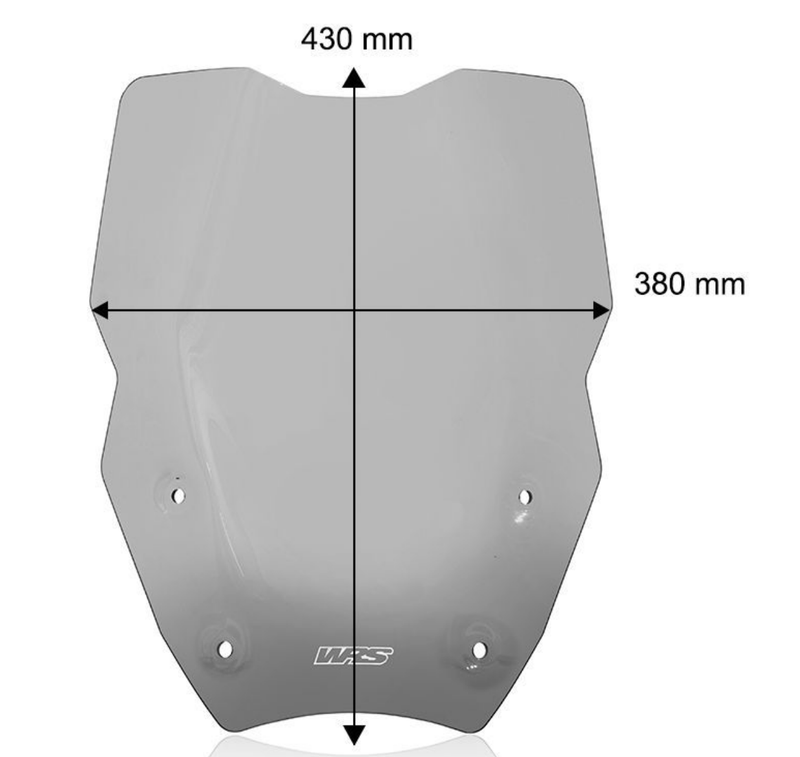 WRS WRS Caponord windscherm transparant of smoked voor de R1300GS Windscherm